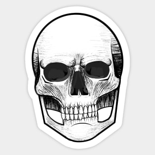 Grungy Goth Skull Sticker